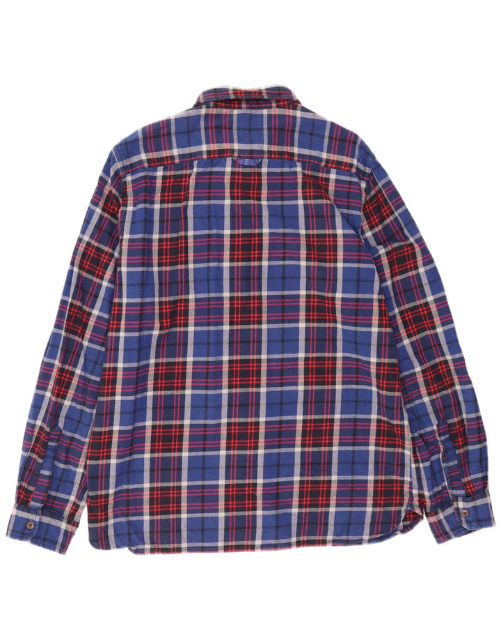 Cămașă pentru bărbați Superdry Flannel 3XL Blue Check Bumbac