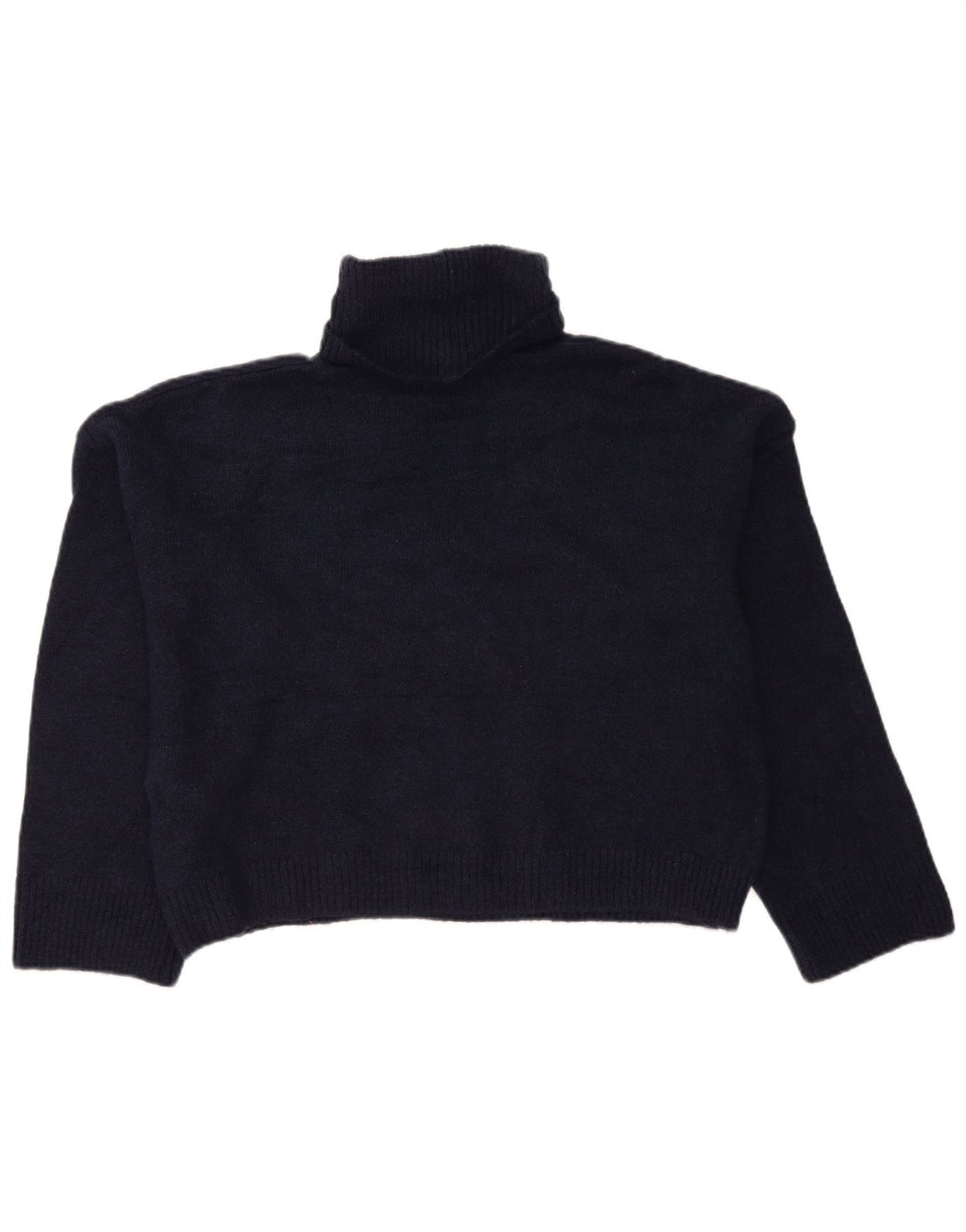 Pulover supradimensionat pentru femei Zara, cu gât rulat, UK 10 Mic, bleumarin
