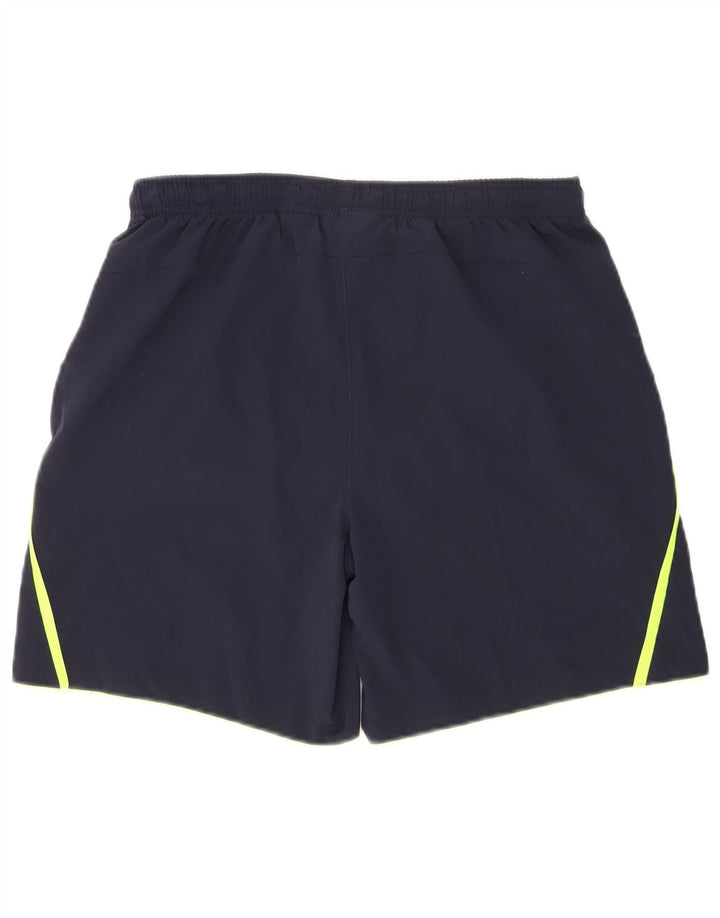 Pantaloni scurți sport Lotto pentru bărbați, mari, bleumarin, poliester color bloc