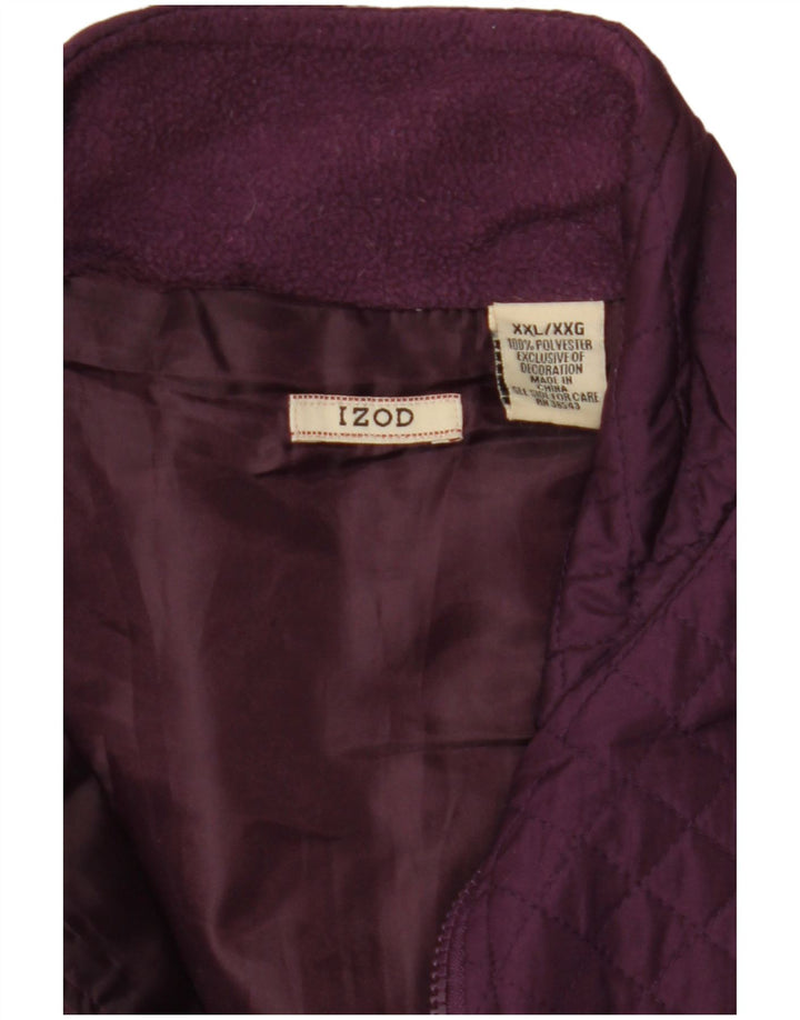 Gilet matlasat Izod pentru femei UK 20 2XL Maroon Poliester