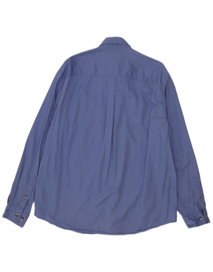 Cămașă pentru bărbați Eddie Bauer, mare, albastru, bumbac