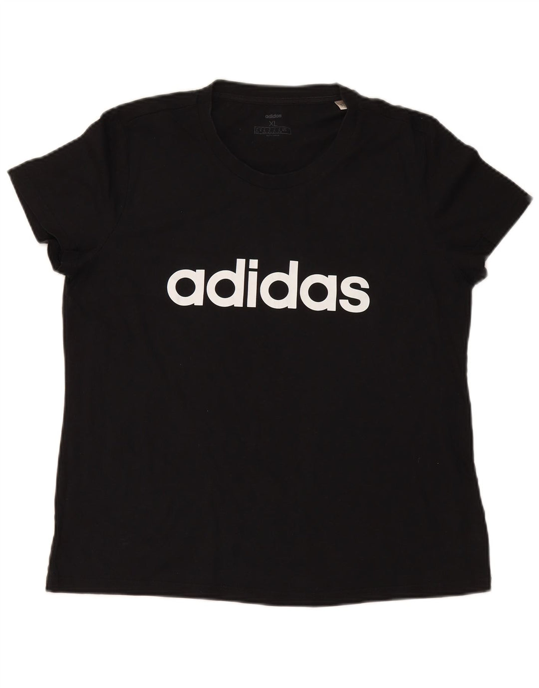 Tricou grafic ADIDAS pentru femei Top UK 20/22 XL bumbac negru