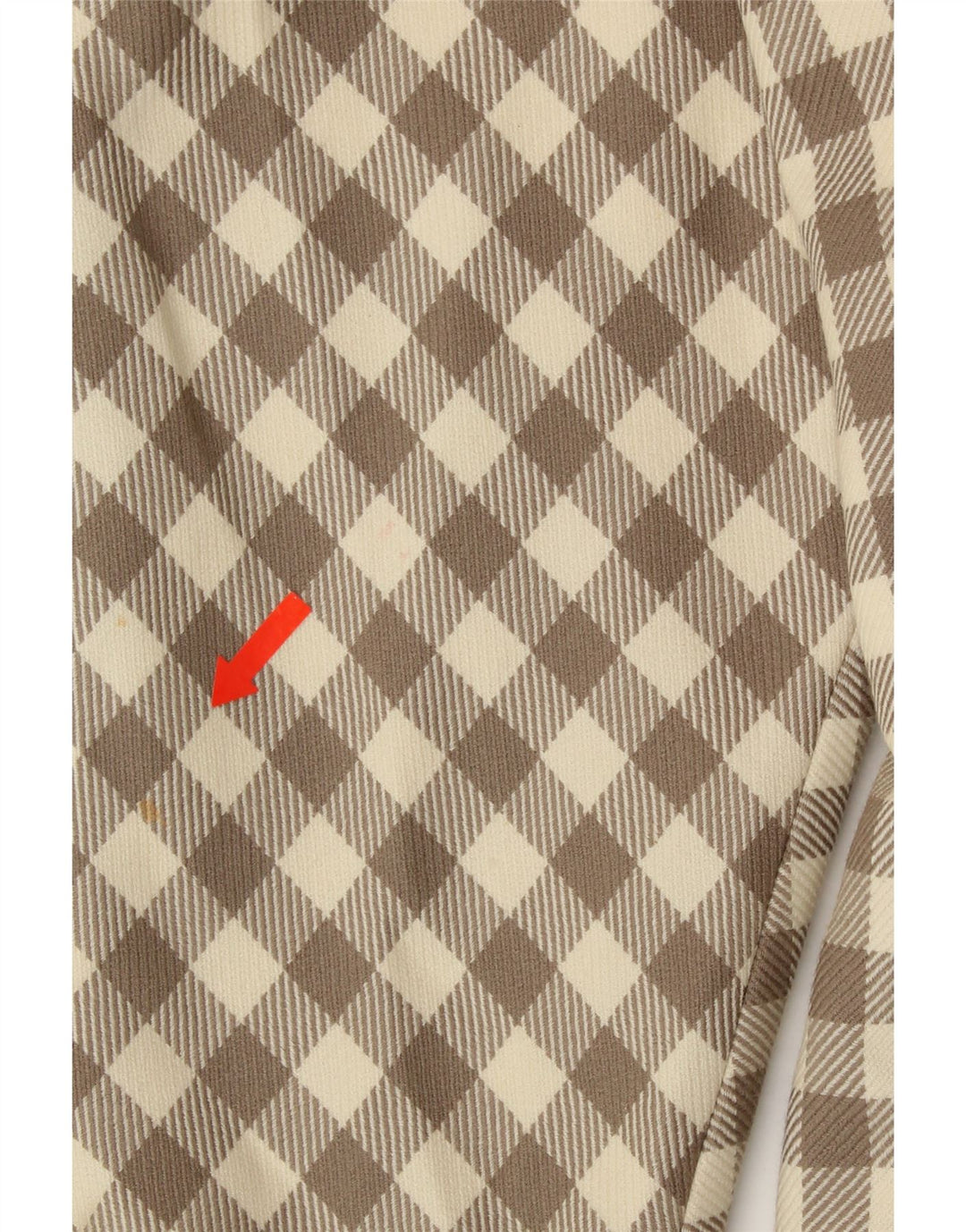 GIANNI LO GIUDICE Womens Oversized Overcoat IT 42 Medium Beige Gingham Vintage Gianni Lo Giudice and Second-Hand Gianni Lo Giudice from Messina Hembry 
