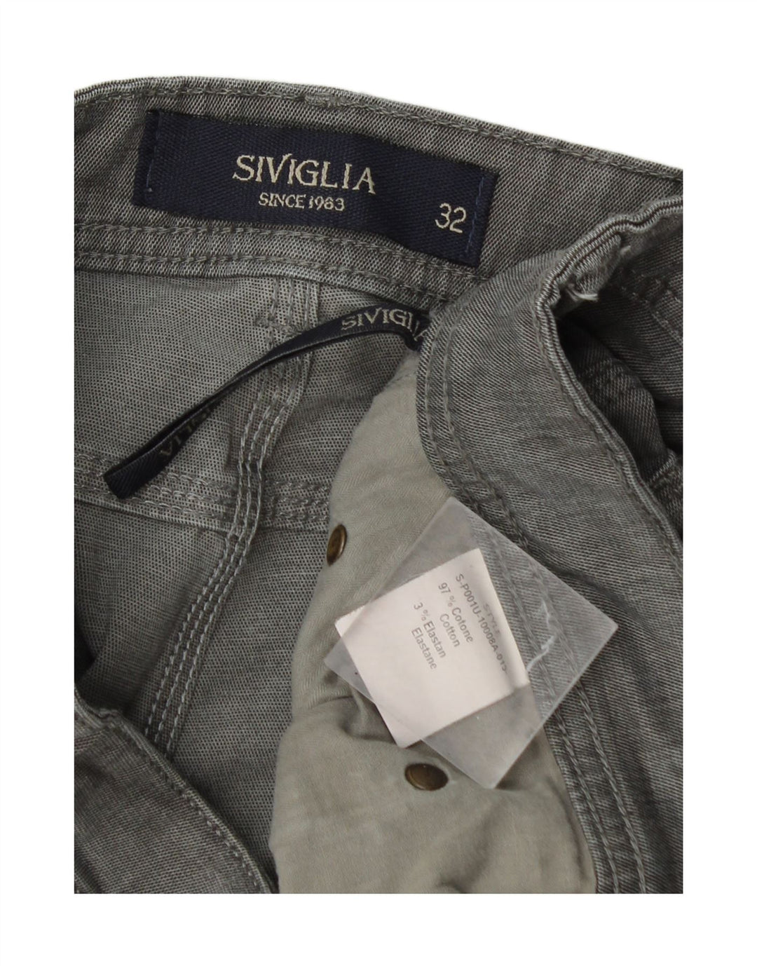 Pantaloni scurți casual pentru bărbați SIVIGLIA W32 bumbac gri mediu