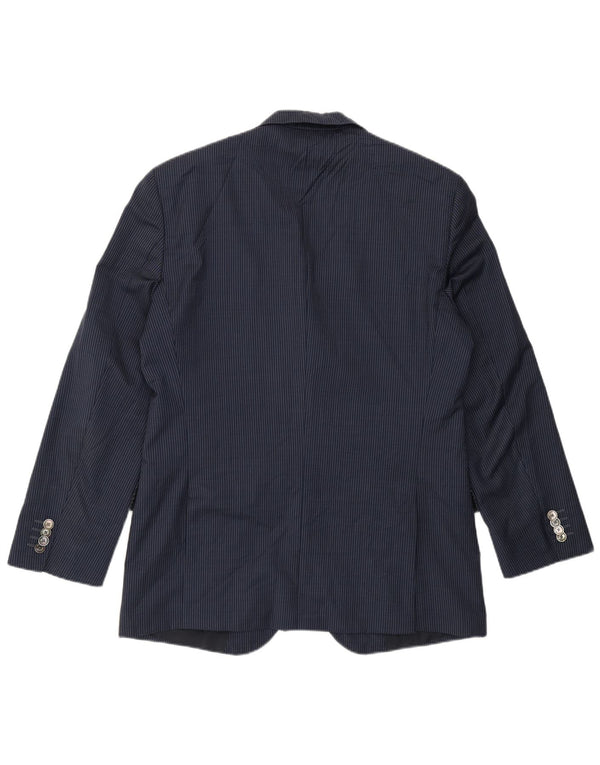 Blazer pentru bărbați Hugo Boss, cu 2 nasturi, EU 50, mare, bleumarin, cu dungi