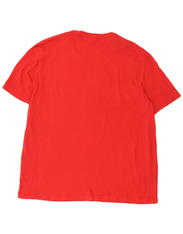Armani Exchange Tricou cu grafic subțire pentru bărbați Top 2XL bumbac roșu
