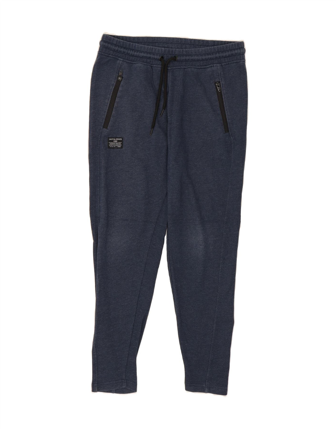 JACK & JONES Mens Tracksuit Trousers Medium Navy Blue Cotton Vintage Jack & Jones and Second-Hand Jack & Jones from Messina Hembry 