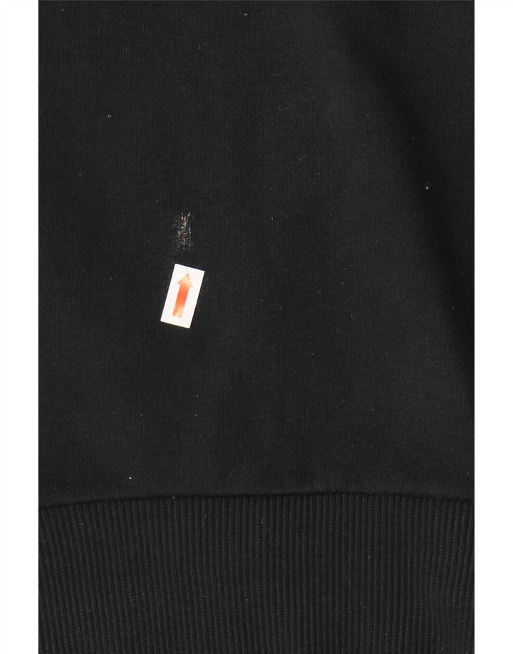 PUMA Mens Tracksuit Top Jacket Medium Black Cotton