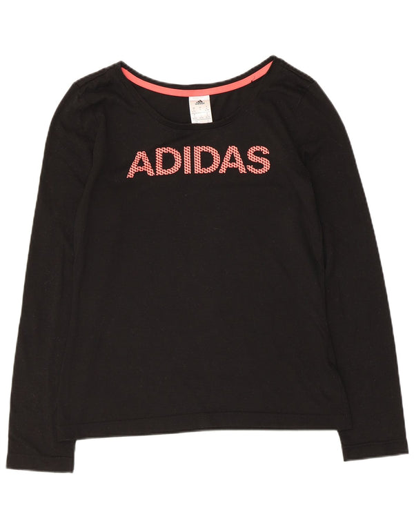 Tricou cu mânecă lungă pentru femei Adidas Graphic Top UK 8/10 Small Black