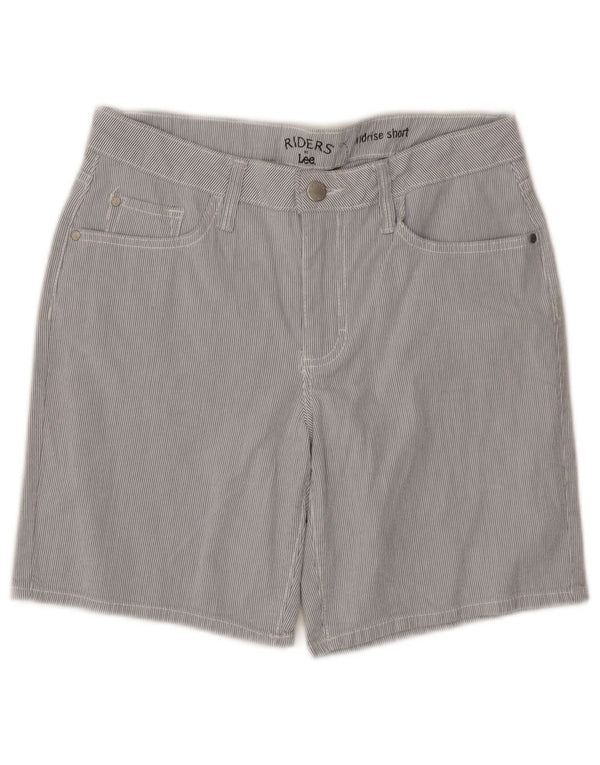 Pantaloni scurți casual Lee Riders pentru femei cu talie medie W28 Medium Blue Pinstripe