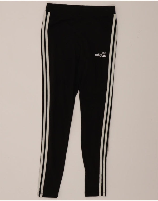 Leggings pentru femei Adidas UK 14, mare, negru, bumbac