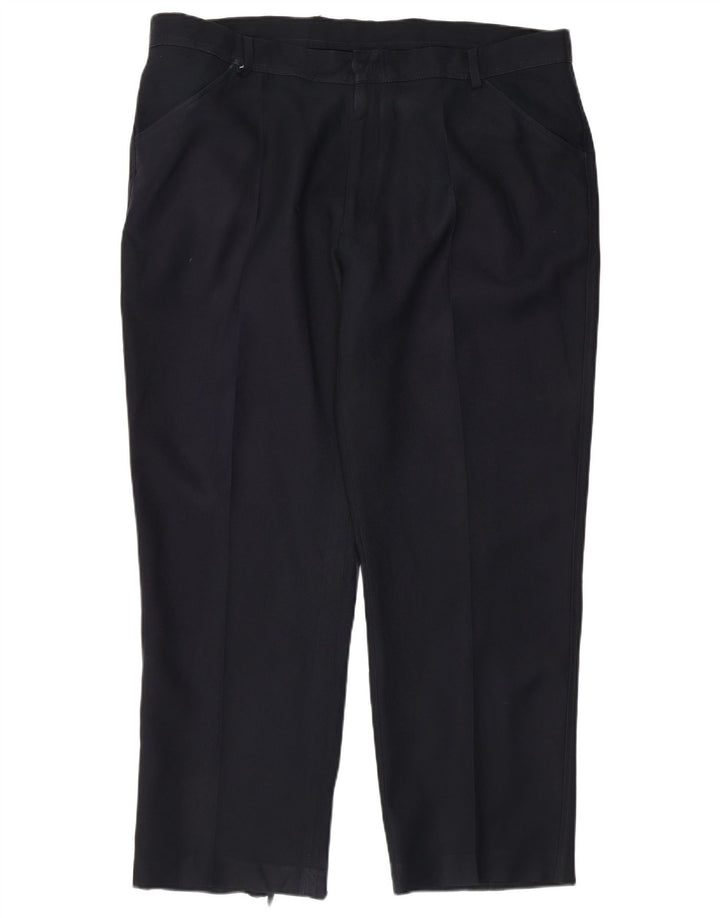 Pantaloni casual drepti pentru bărbați Farah L42 L29 Poliester bleumarin