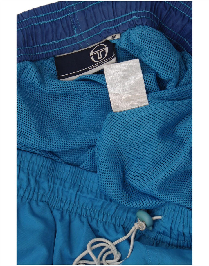 Pantaloni scurți sport pentru bărbați Sergio Tacchini, albastru mediu, bloc de culoare