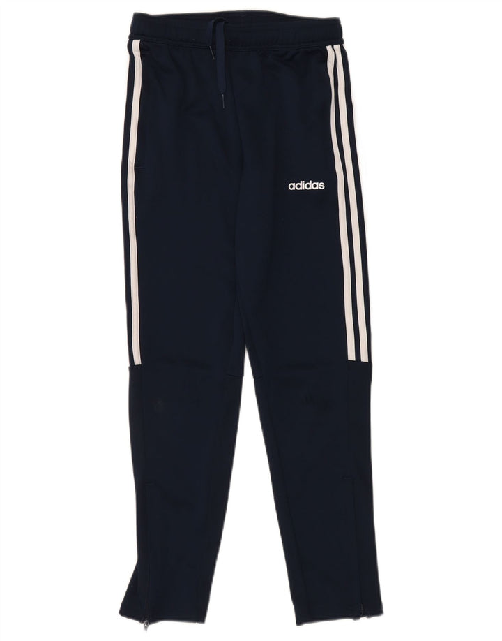 Pantaloni de trening ADIDAS Aeroready pentru baieti 11-12 ani poliester bleumarin