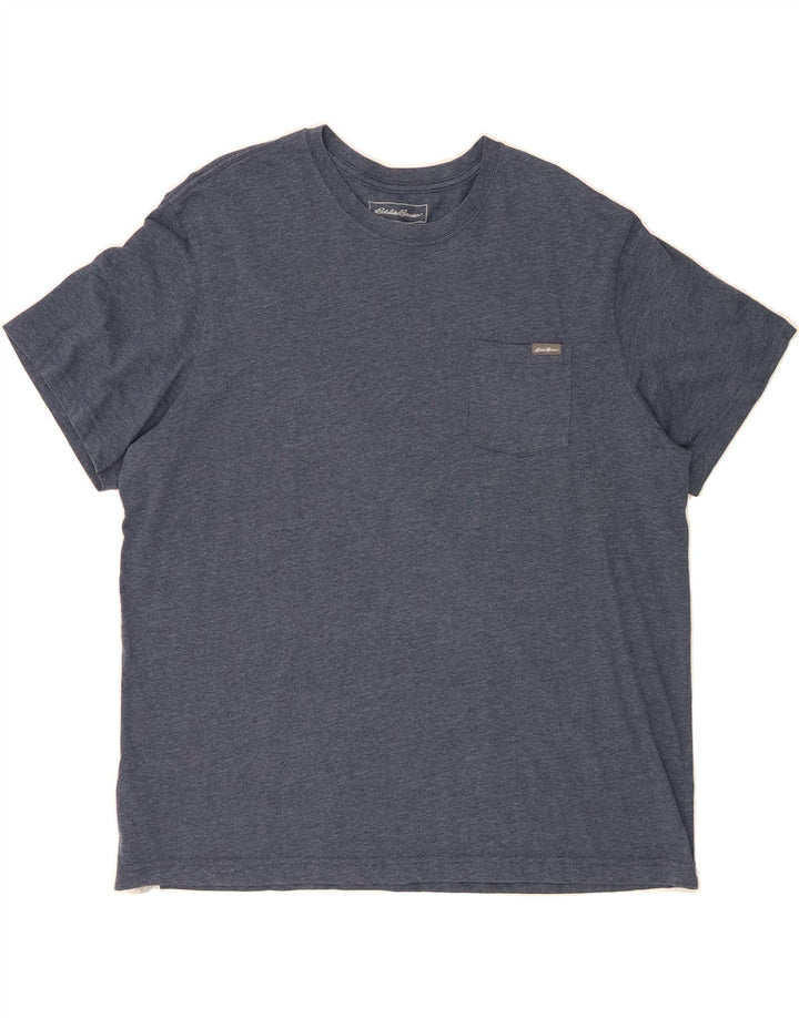 EDDIE BAUER Mens T-Shirt Top XL Navy Blue Cotton Vintage Eddie Bauer and Second-Hand Eddie Bauer from Messina Hembry 