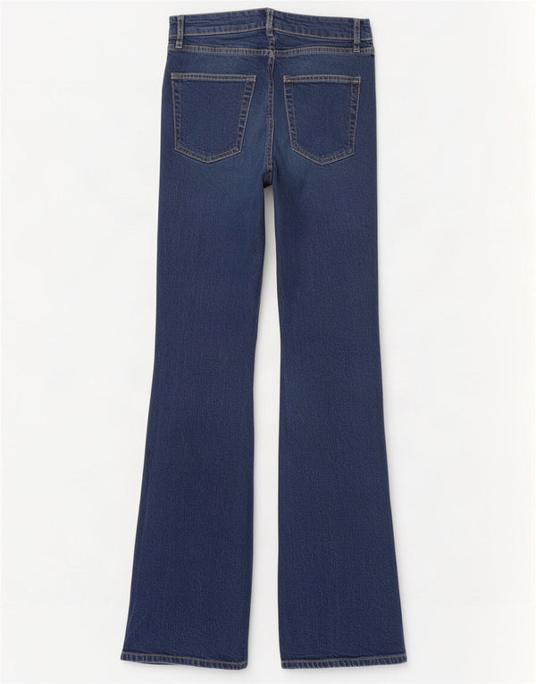Blugi evazați pentru femei Superdry W28 L32 bumbac bleumarin