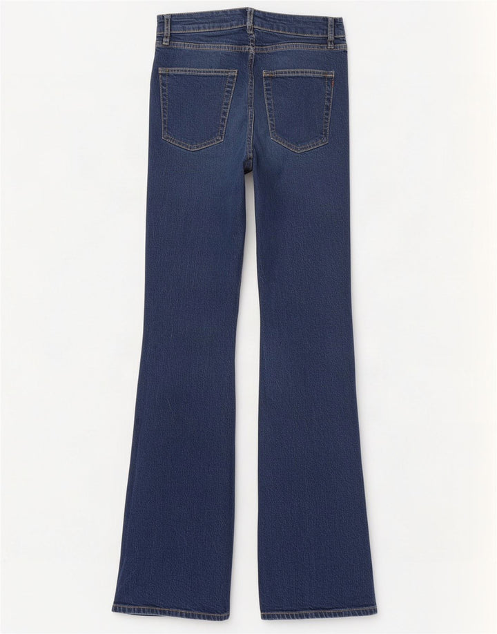 Blugi evazați pentru femei Superdry W28 L32 bumbac bleumarin