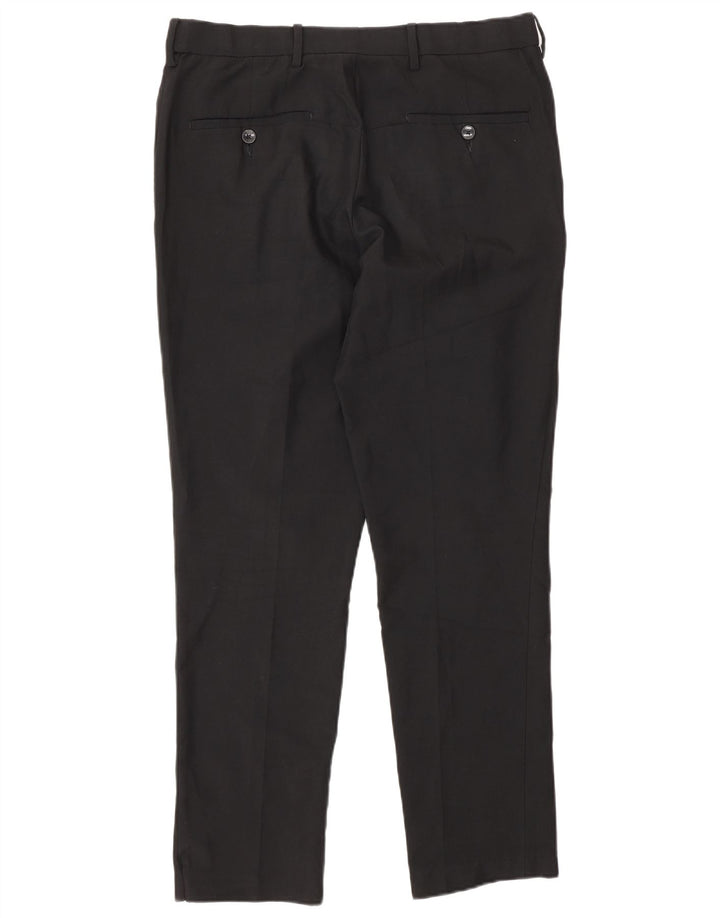Pantaloni chino pentru bărbați Marks & Spencer Slim Fit L32 L29 Poliester negru