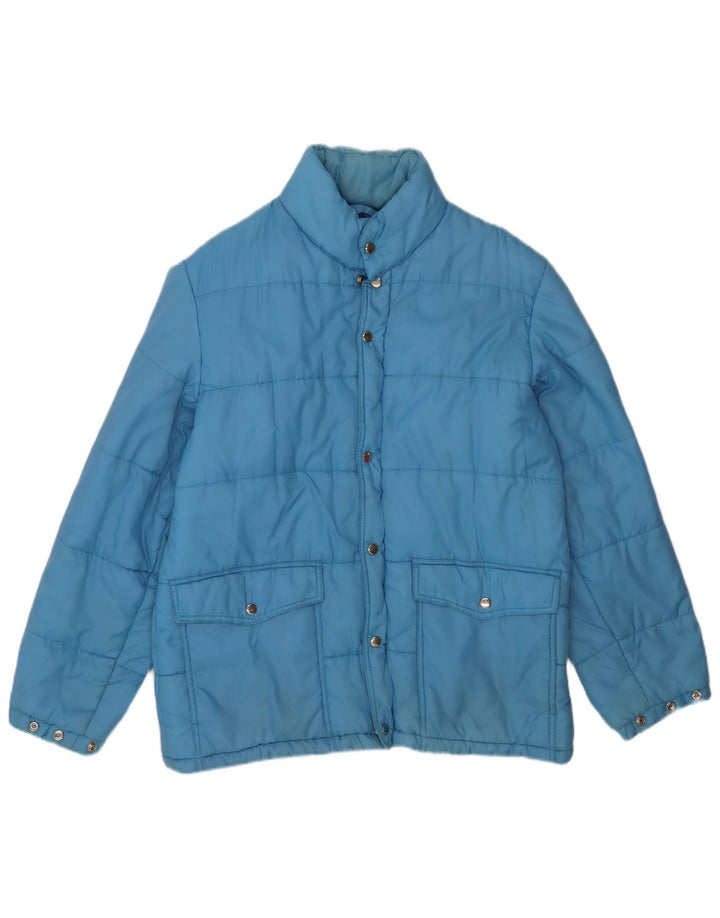 Jachetă căptușită vintage pentru bărbați UK 40 Large Blue