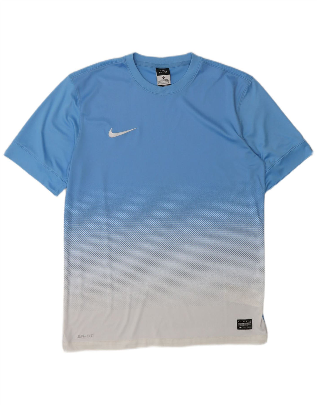 Tricou Nike Dri Fit pentru bărbați Top Mediu Albastru Poliester Colorblock