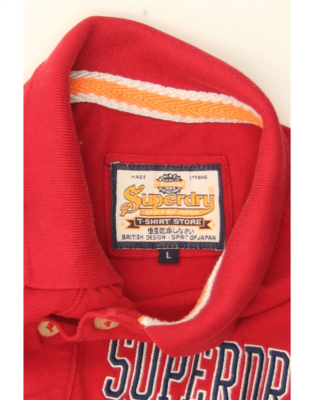 Tricou polo grafic pentru bărbați Superdry, roșu mare