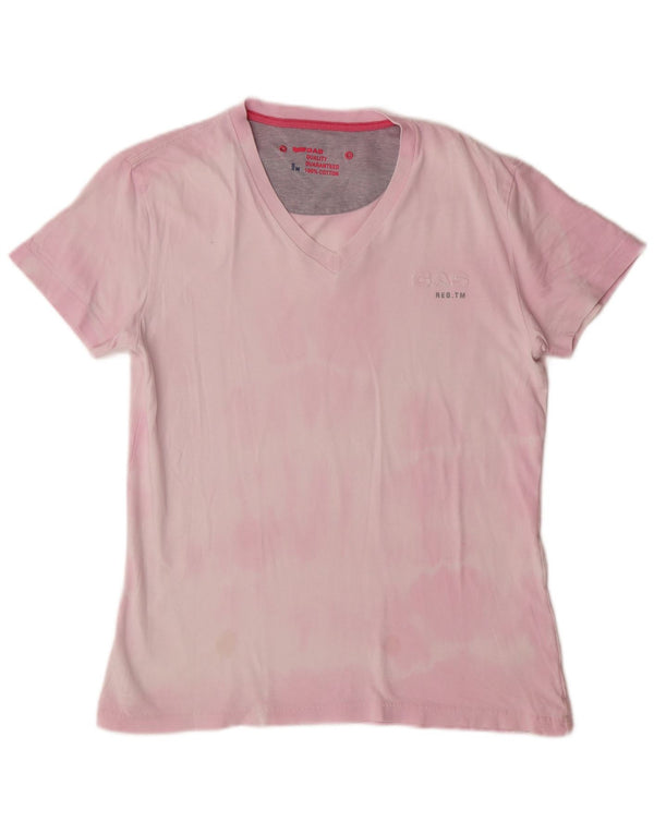 Tricou Gas pentru bărbați UK 14 Medium Pink Tie Dye Bumbac
