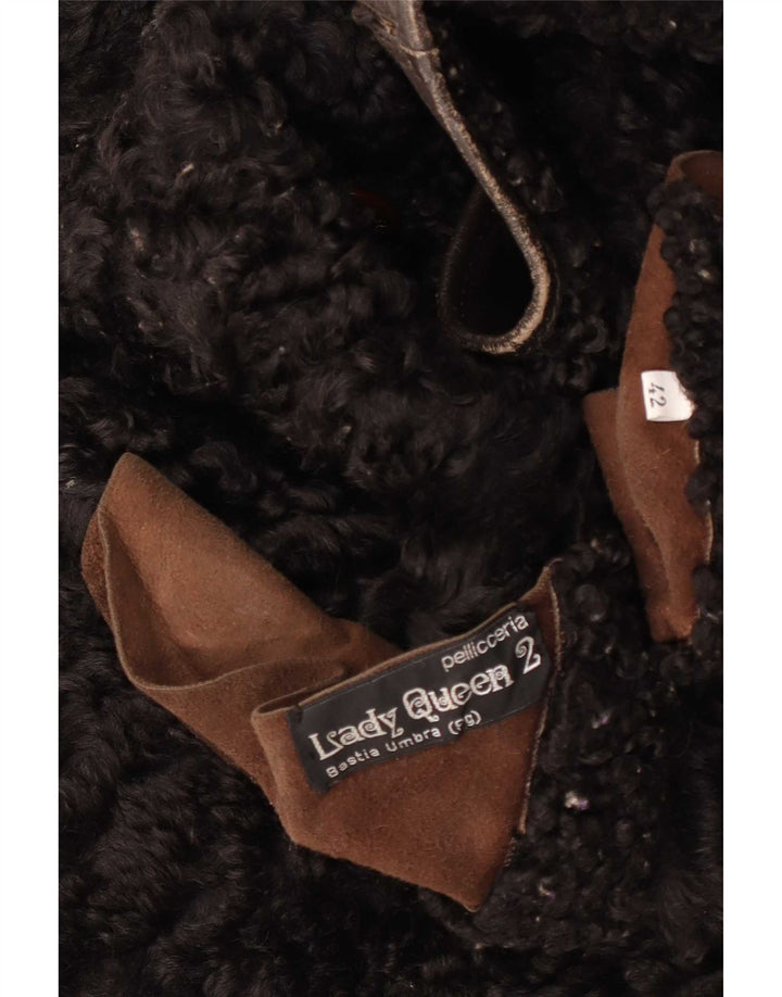 Palton din shearling pentru femei Pellicceria IT 42 maro mediu