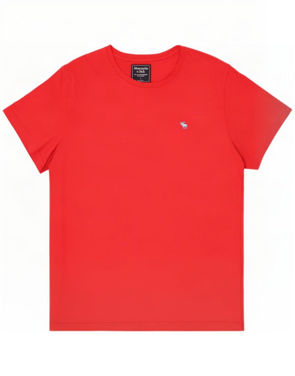 Abercrombie & Fitch Mens T-Shirt Top Large Red Cotton