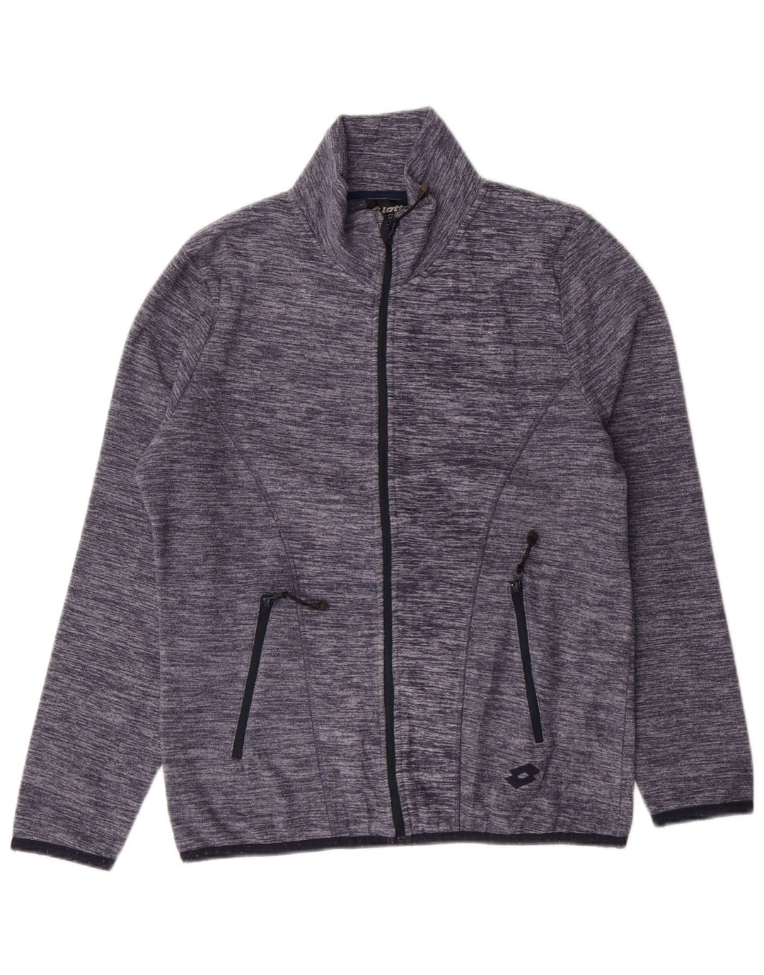 Jachetă fleece pentru femei Lotto UK 14 Medium Bleumarin Flecked