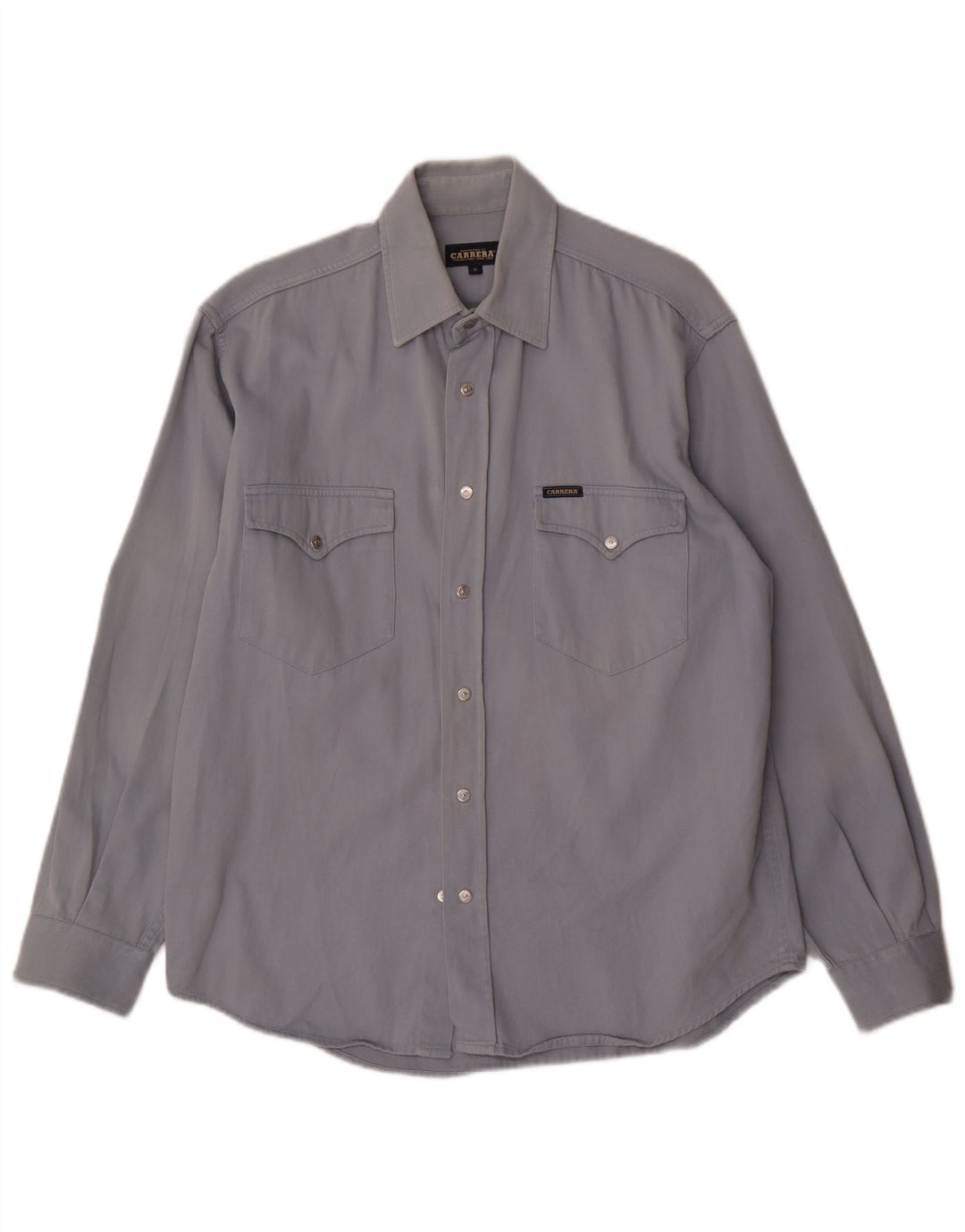 CARRERA Mens Shirt Medium Blue Cotton