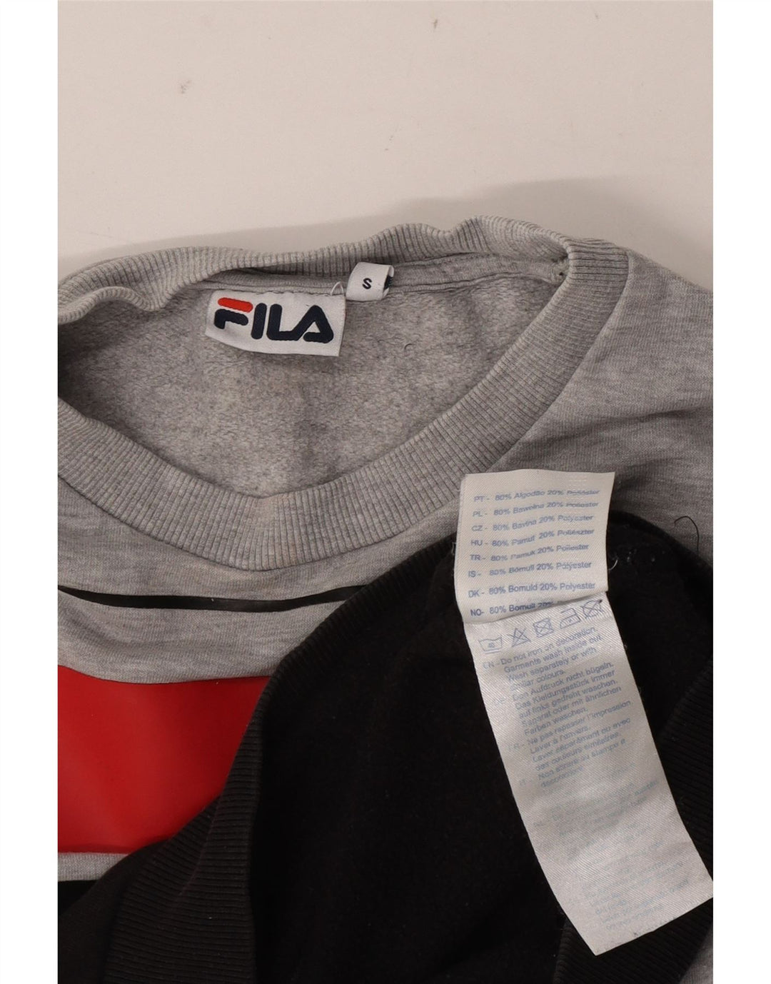 Pulover cu grafic pentru femei Fila, UK 10, gri mic, bloc de culoare