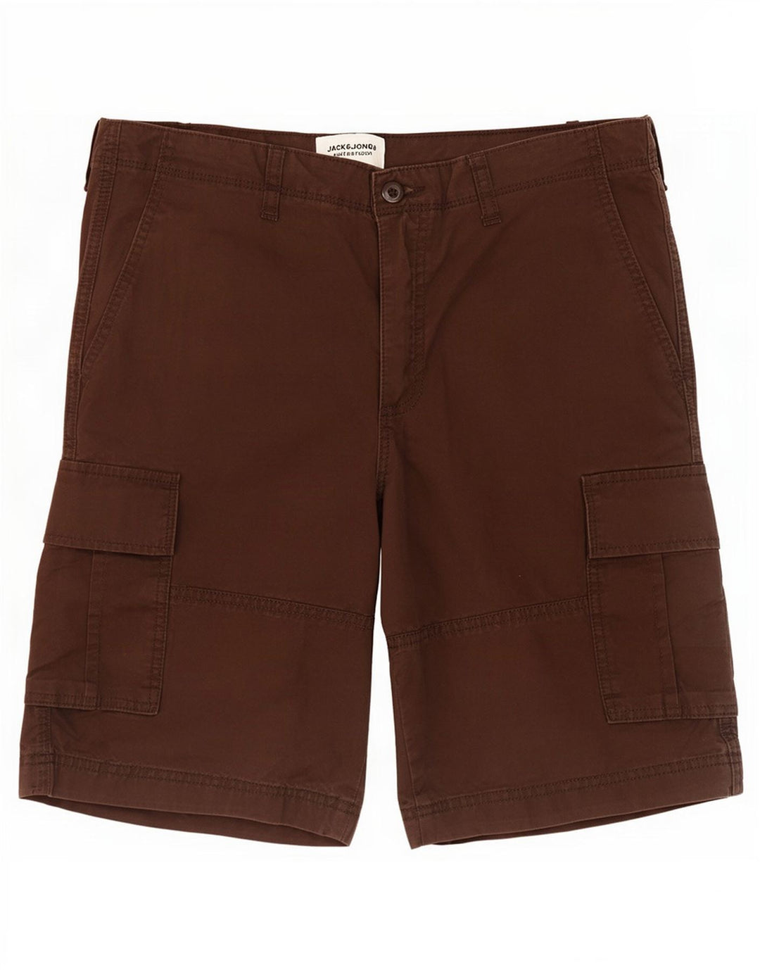 Pantaloni scurti cargo Jack & Jones pentru bărbați, mari W34, bumbac maro