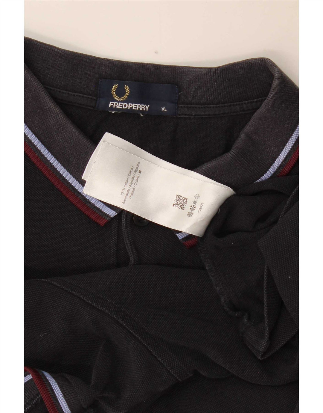 Cămașă polo pentru bărbați Fred Perry XL bleumarin cu dungi