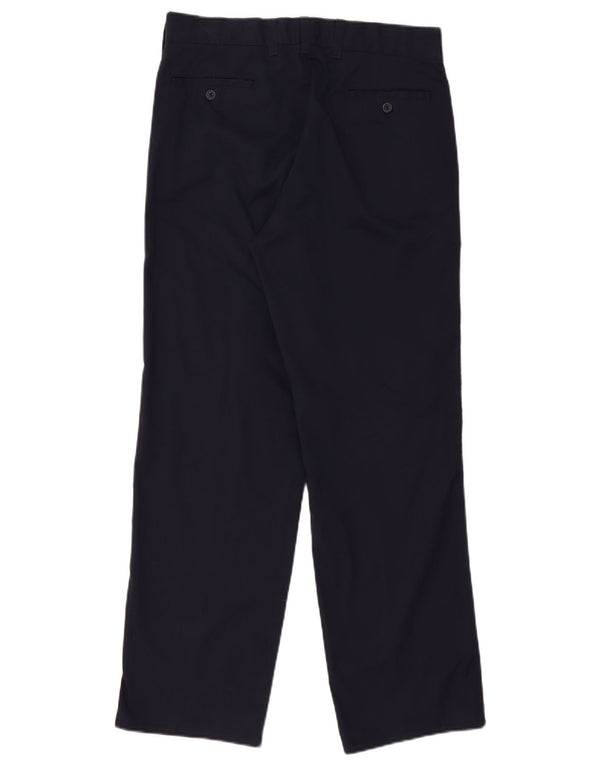Pantaloni chino drepți pentru bărbați Armani IT 46 Small W30 L30 bleumarin Poliester