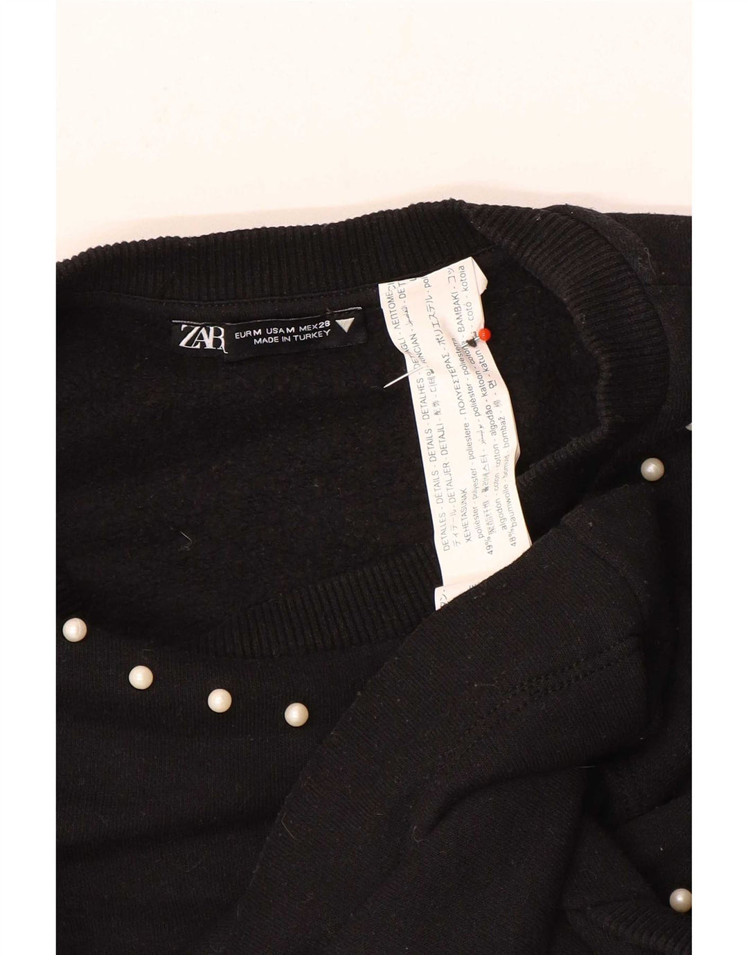 Pulover pentru damă Zara UK 12 Poliester mediu negru