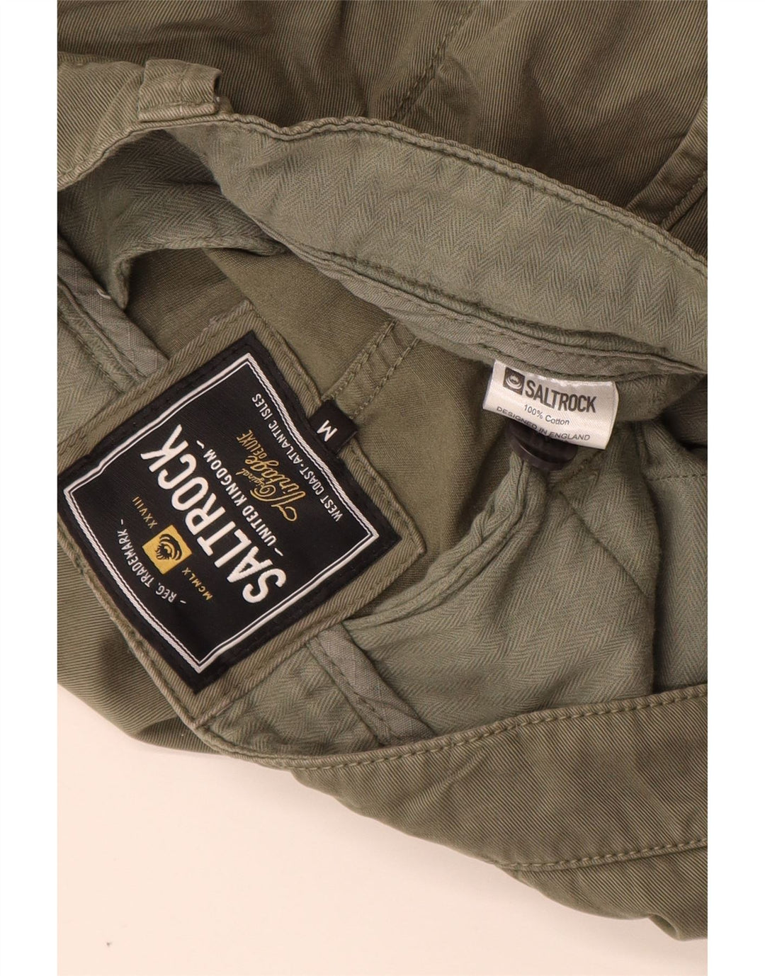 SALTROCK Pantaloni scurți chino pentru bărbați, mediu W32, bumbac kaki