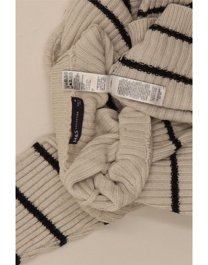 Pulover pentru femei Marks & Spencer cu decolteu triplu UK 12 Medium Off White