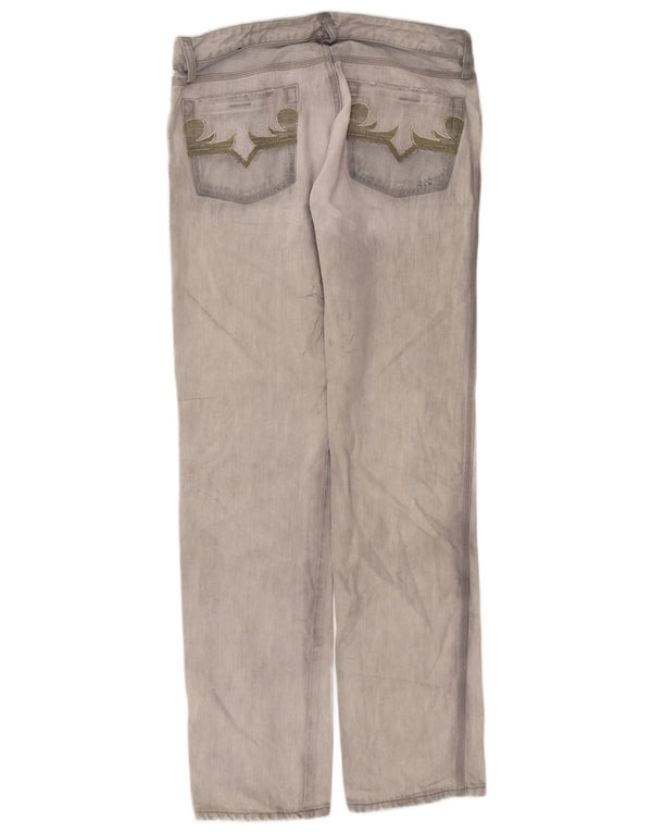 Blugi drepti pentru bărbați Diesel W32 L34 bumbac gri