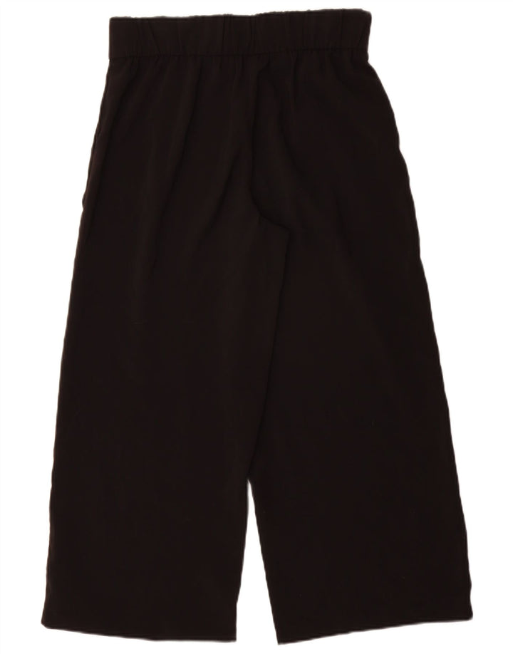 Pantaloni tăiați pentru femei Zara cu picioare largi Mici L26 L25 Poliester negru