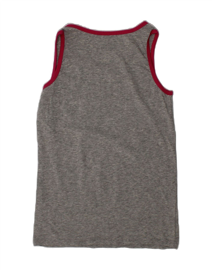 DISNEY Girls Mickey Mouse Graphic Vest Top 9-10 Years Grey Vintage Disney and Second-Hand Disney from Messina Hembry 