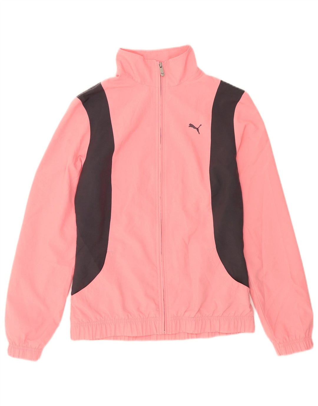 Jachetă de top pentru trening Puma pentru femei UK 14 Medium Pink Colorblock Poliester