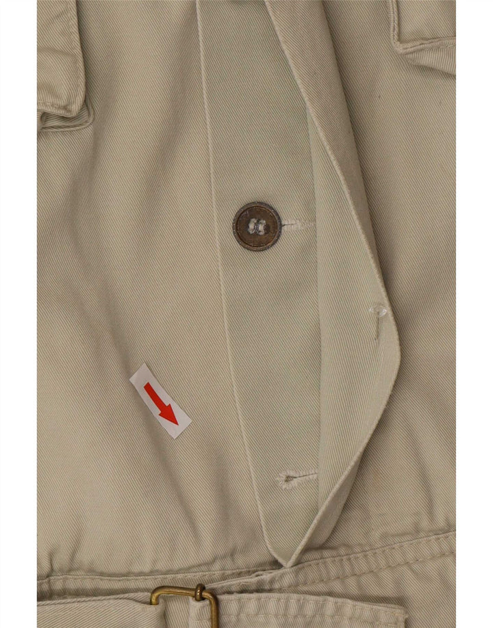 Beneton Mens Military Bomber Jacket IT 48 Medium Green