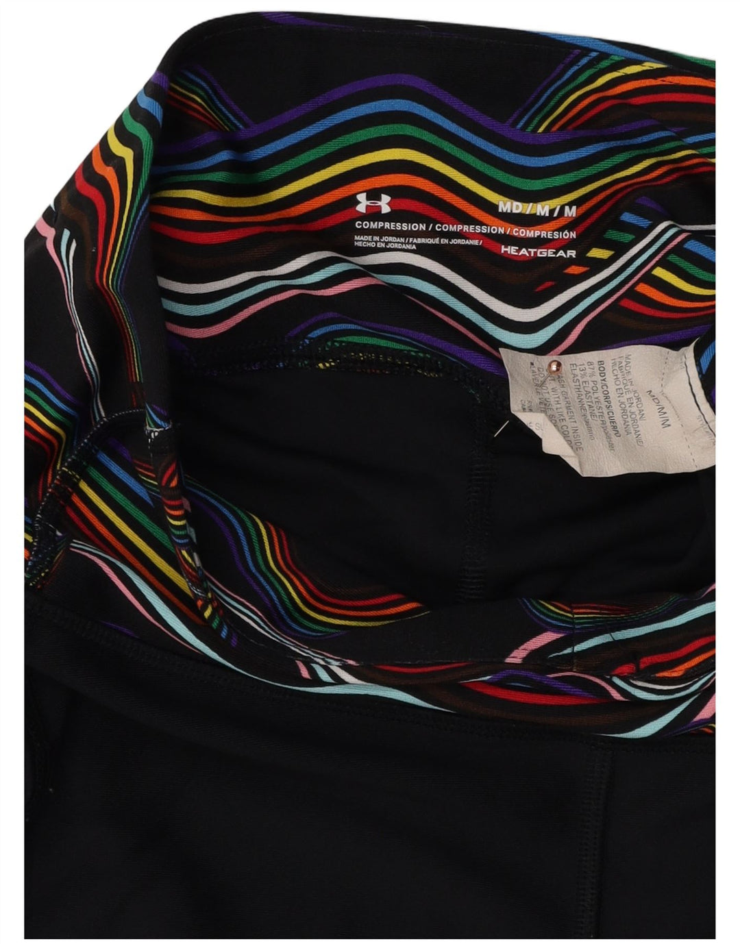 Pantaloni scurti sport Under Armour pentru femei Heat Gear UK 12 Poliester mediu negru