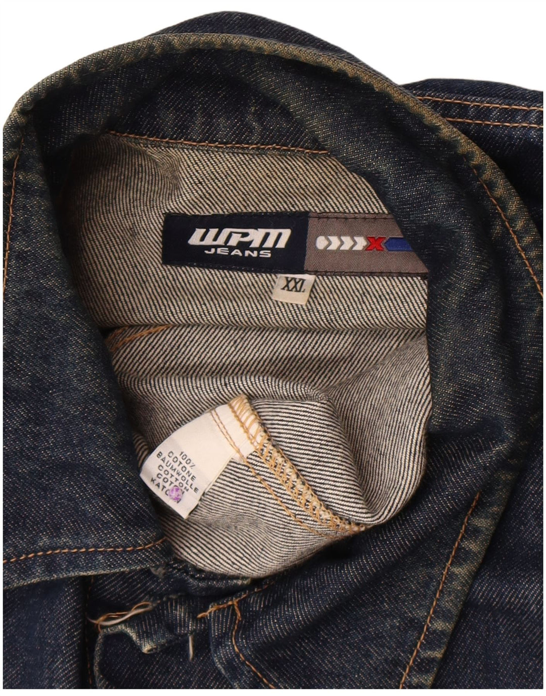 Jachetă de blugi pentru bărbați WPM UK 44 2XL Bumbac bleumarin
