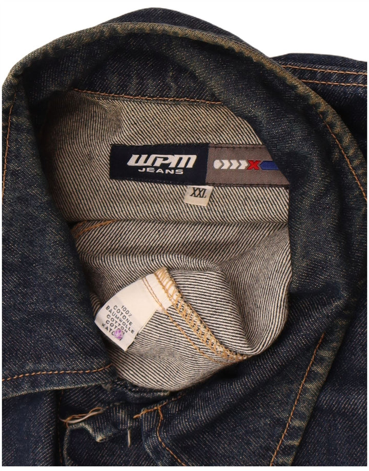 Jachetă de blugi pentru bărbați WPM UK 44 2XL Bumbac bleumarin