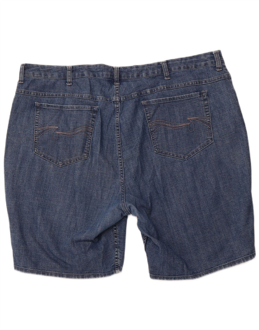 Pantaloni scurți din denim LEE Riders pentru femei US 24 4XL W44 Bumbac albastru