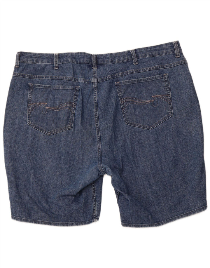 Pantaloni scurți din denim LEE Riders pentru femei US 24 4XL W44 Bumbac albastru