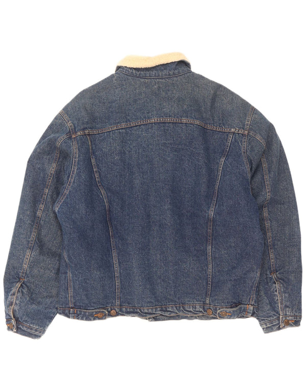Jachetă Americanino pentru bărbați din denim Sherpa UK 42 XL Bumbac albastru