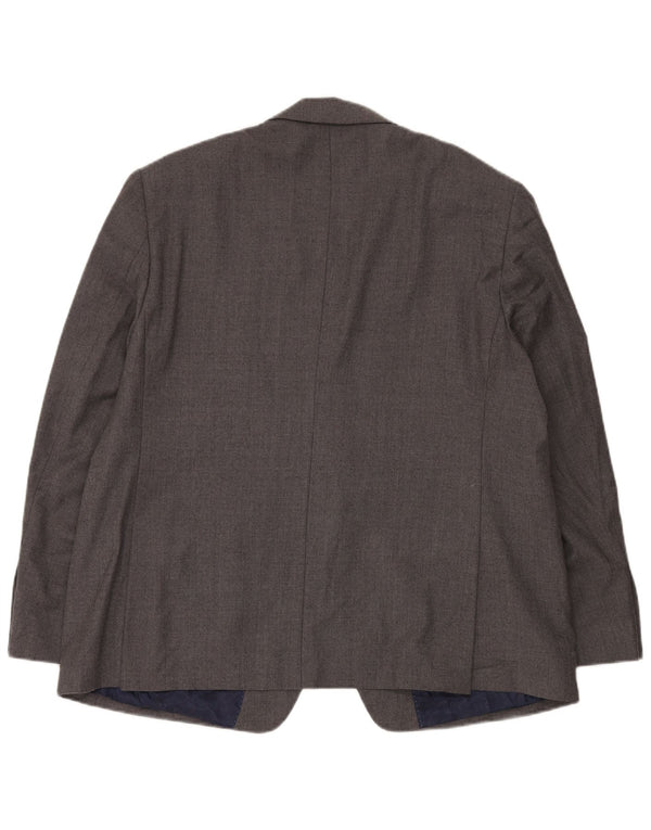 Jachetă pentru bărbați Marks & Spencer, scurtă, cu 2 nasturi, EU 58 4XL, gri