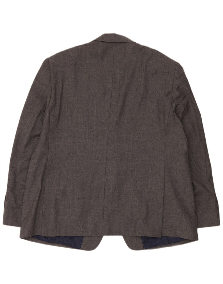 Jachetă pentru bărbați Marks & Spencer, scurtă, cu 2 nasturi, EU 58 4XL, gri